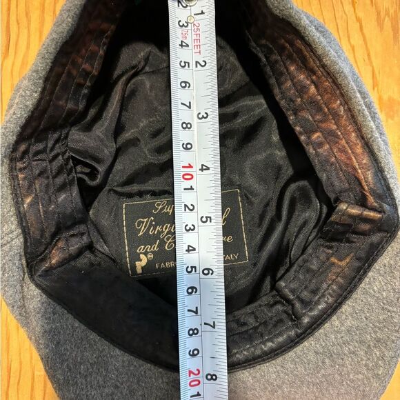 Wool/cashmere grey flatcap/newsboy style hat. Irish staple - M - Picture 9 of 11